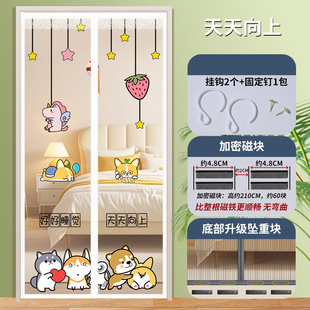 防蚊门帘隔断帘磁性纱门卧室房间家用磁吸全磁条纱窗夏季 港羿 件