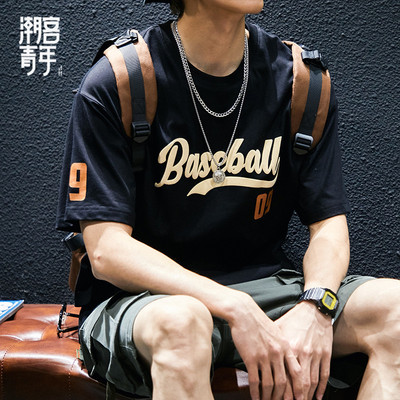 夏季潮牌字母休闲青年半袖体恤