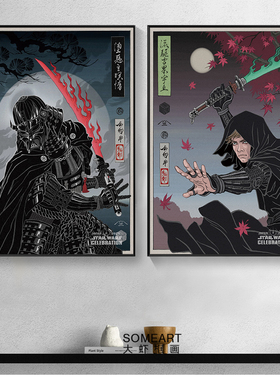 星球大战卢克·天行者Luke Skywalker Darth Vader庆典徽章海报