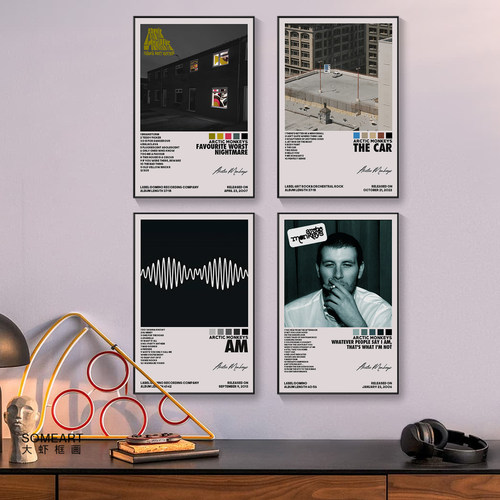 Arctic Monkeys专辑封面北极猴子乐队海报欧美摇滚卧室装饰挂壁画