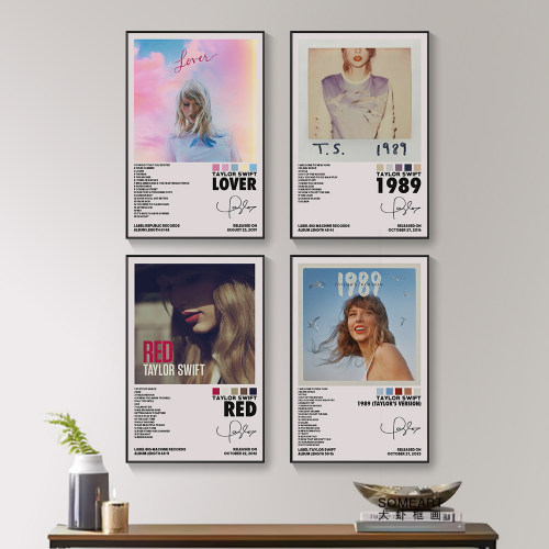 taylor swift 泰勒斯威夫特挂画音乐专辑封面欧美歌星书房装饰画