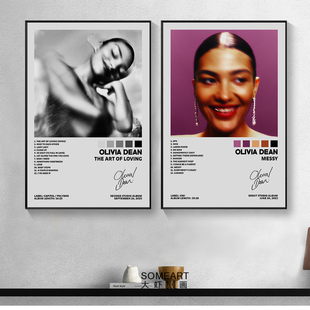 饰画墙贴无框画贴墙装 饰照片 Dean音乐专辑封面海报周边装 Olivia