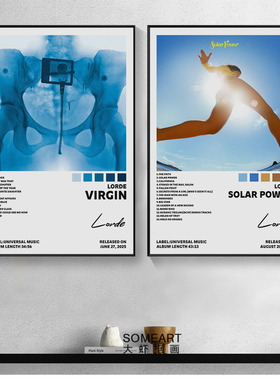 Lorde 洛德专辑封面挂画欧美歌手有框Melodrama装饰画音乐卧室画