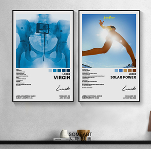 Lorde 洛德专辑封面挂画欧美歌手有框Melodrama装饰画音乐卧室画