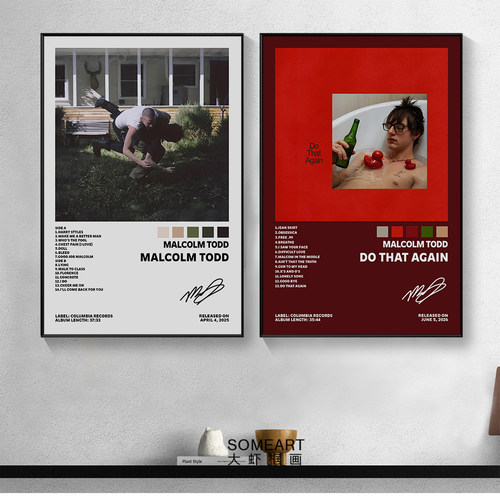 Malcolm Todd音乐专辑封面海报卧室房间床头装饰画墙贴无框画挂画