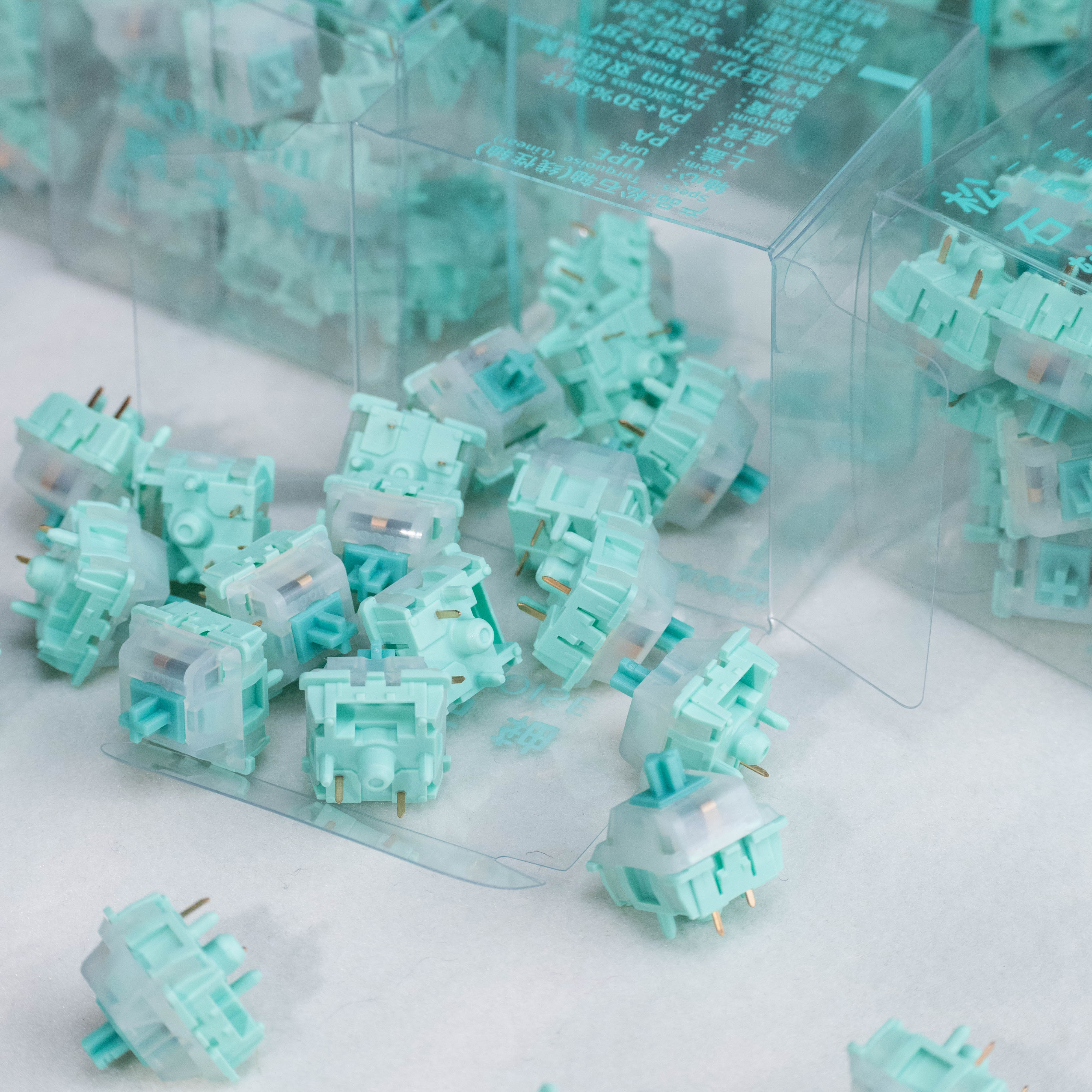 松石轴28克轻压力轴体办公线性轴HiFi轴体