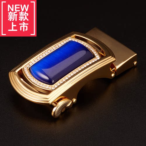 玉石仙果玉石皮带头自动扣腰带