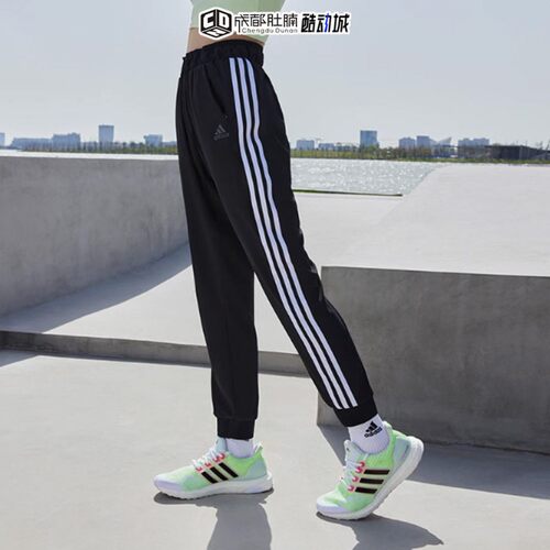 阿迪达斯女子速干防晒长裤薄款训练修身运动裤跑步休闲裤DY8696