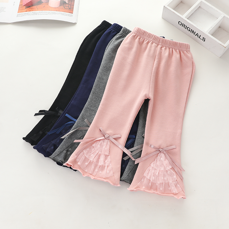 童装宝宝春秋季新款纯棉韩版打底裤2女小童外穿洋气裤子1-4岁长裤