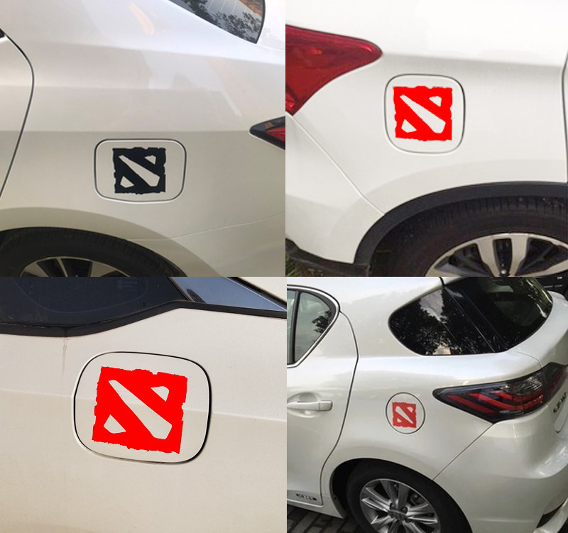 王者车贴 电竞游戏玩dota2 骨灰级玩家 刀塔联盟油箱汽车贴纸
