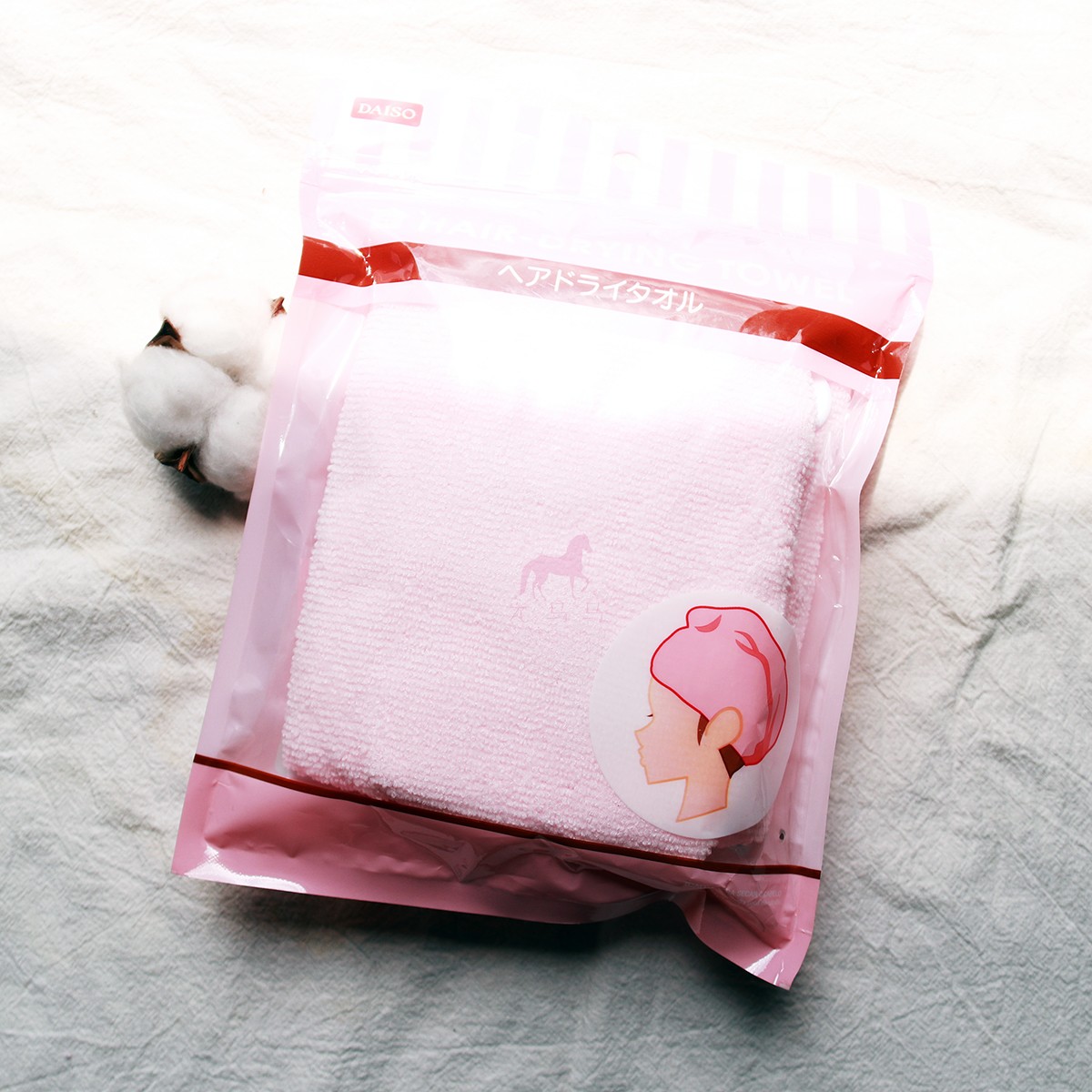 日本Daiso大创 睡眠嫩肤保湿手套/干发手套帽沐浴球擦 浴擦洗护