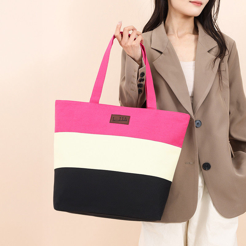 帆布包女士大容量单肩包上班族通勤高颜值便携精致手提大包托特包,箱包皮具/热销女包/男包,时尚帆布包,淘宝优惠券,粉丝福利购,淘宝优惠卷