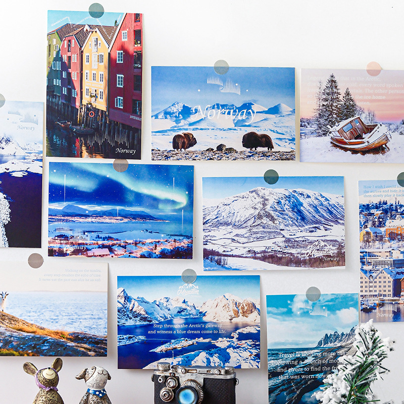 世界旅游明信片摄影风景纪念卡片