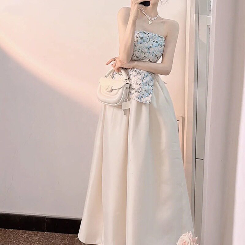 2025新款网红减龄轻奢高级感御姐炸街抹胸半身裙子两件套装女