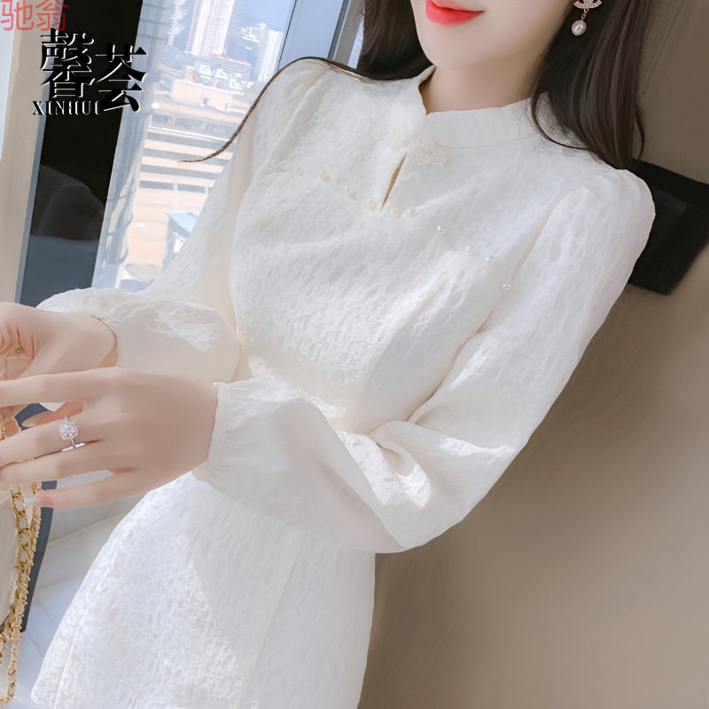 Y9Z小香风改良旗袍连衣裙子女装春装2023年新款高级感别致小个子