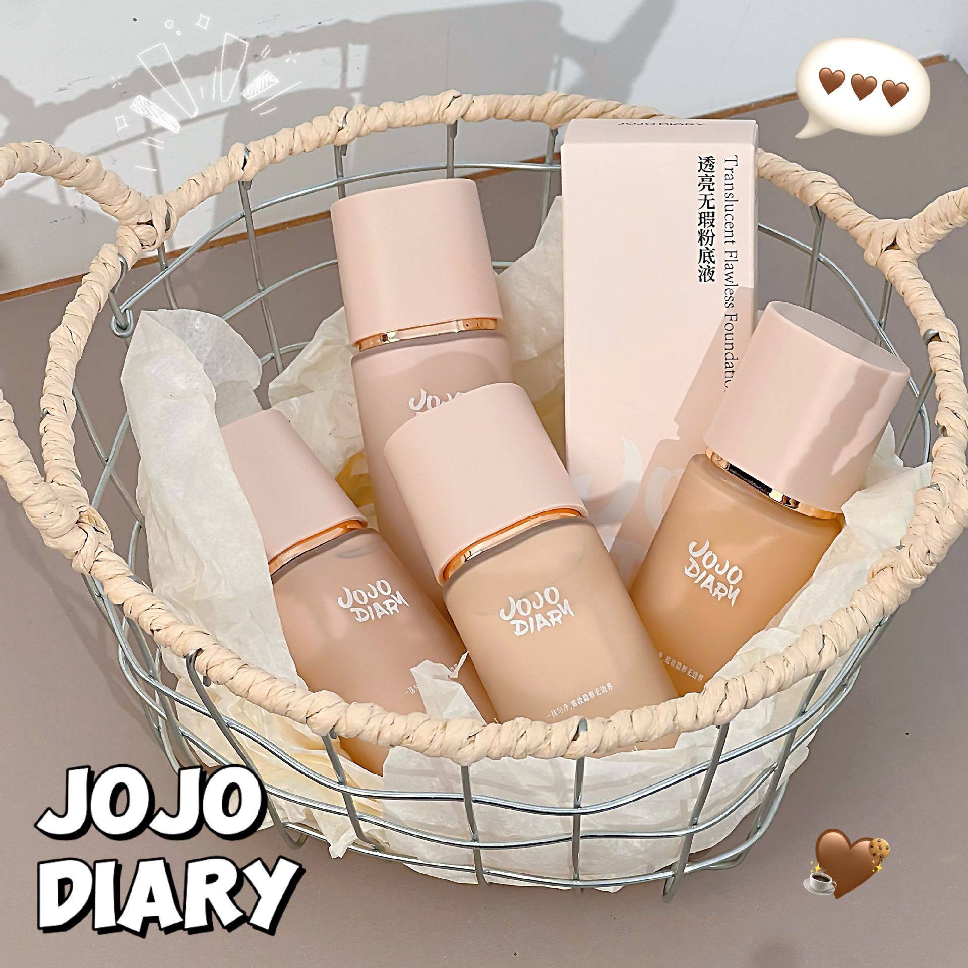 跨境新品外贸不脱妆粉底液水润遮瑕/修容服帖底妆透亮无暇粉底液