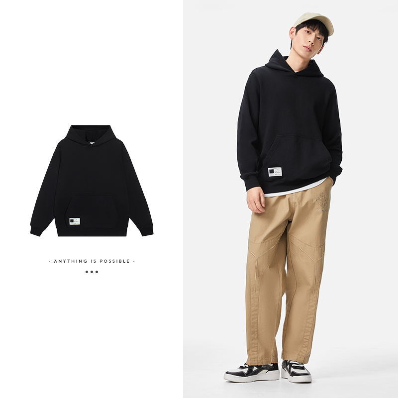 李宁户外情侣连帽休闲卫衣时尚