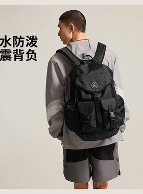 李宁韦德系列防泼水运动双肩包