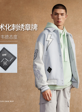 中国李宁韦德艺术家CYRIL合作系列男女同款宽松夹克保暖AJDT743