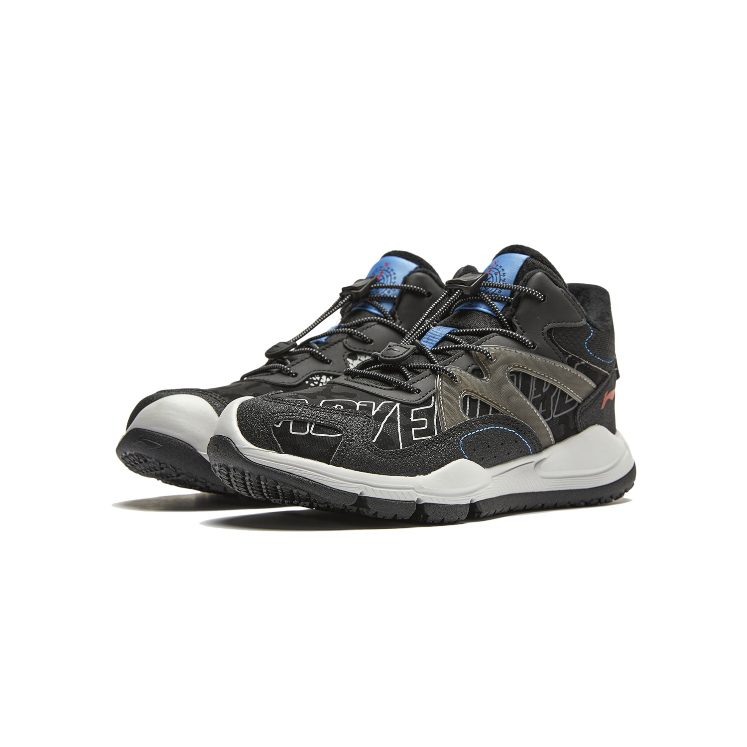 李宁减震儿童耐磨运动鞋岩峦中帮