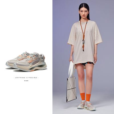 李宁超越lnfinity休闲鞋情侣系带