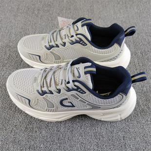 贵人鸟男鞋2025夏季新款低帮软底轻便网面透气运动休闲跑步老爹鞋