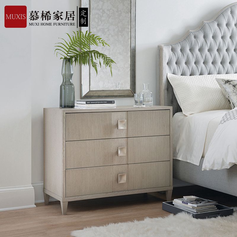 收纳柜慕桸实木美式装饰柜