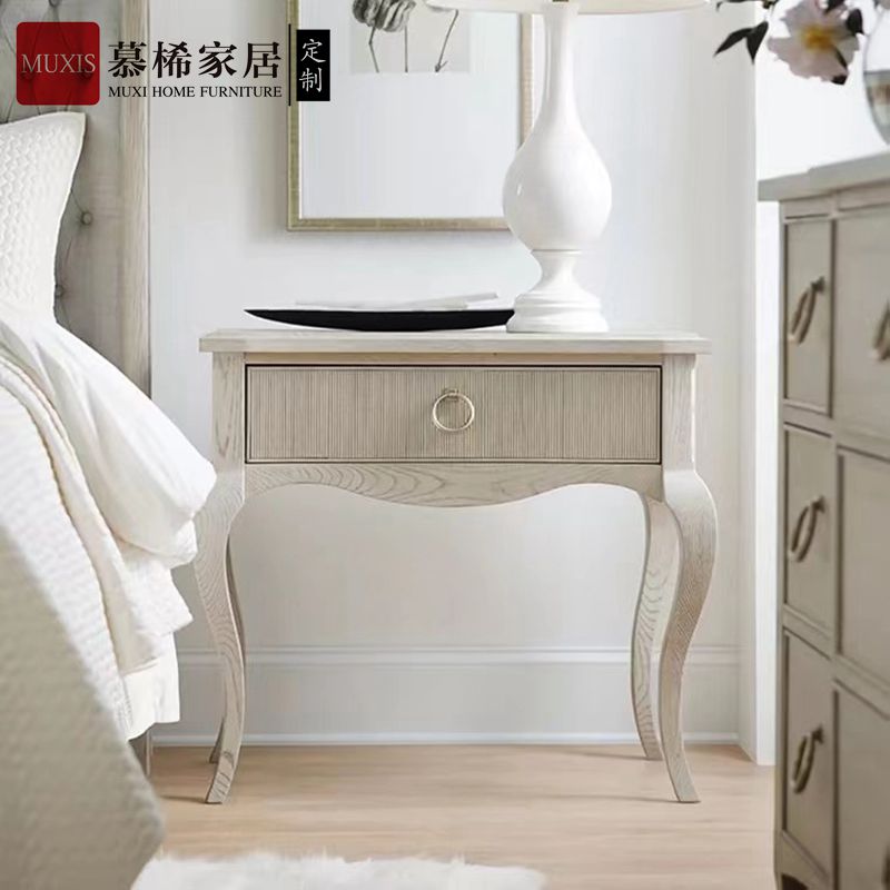 床头柜慕桸实木轻奢床头柜