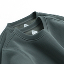 龙舌兰重磅复古加绒加厚休闲运动百搭圆领卫衣男士 保暖套头打底衫