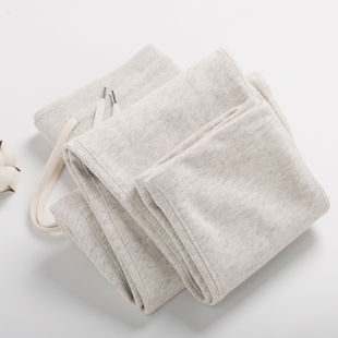 雪花灰重磅纯棉毛圈布宽松直筒卫裤 秋 男休闲百搭运动龙骨复古长裤