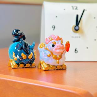 正版现货福福贴贴故宫文创联名款屋脊神兽盲盒国潮摆件新年礼物