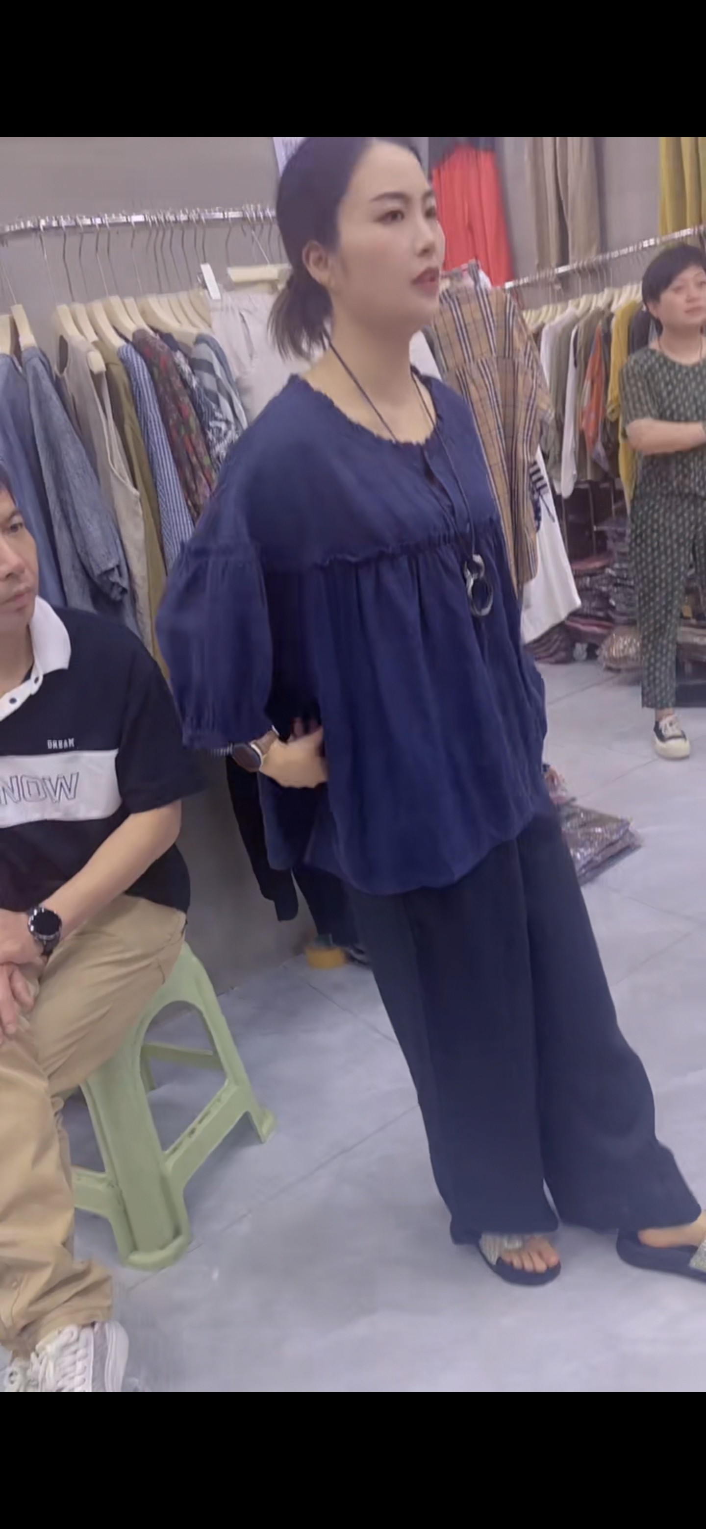 雪蓝杉棉麻宽松工厂女装娃娃衫上衣韩版秋甜美蓬蓬苎麻衬衫女薄