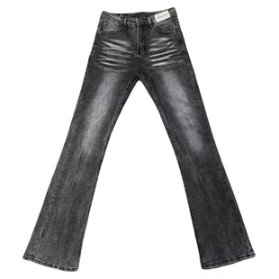 76STREET STUDIO 美式高街vibe水洗舒适vintage517黑灰弯刀牛仔裤