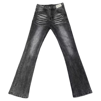 76STREET STUDIO 美式高街vibe水洗舒适vintage517黑灰弯刀牛仔裤