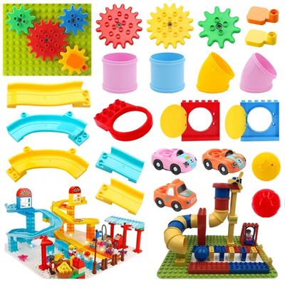 Big Building Blocks Crazy Marble Race Run Slipway Pipeline B