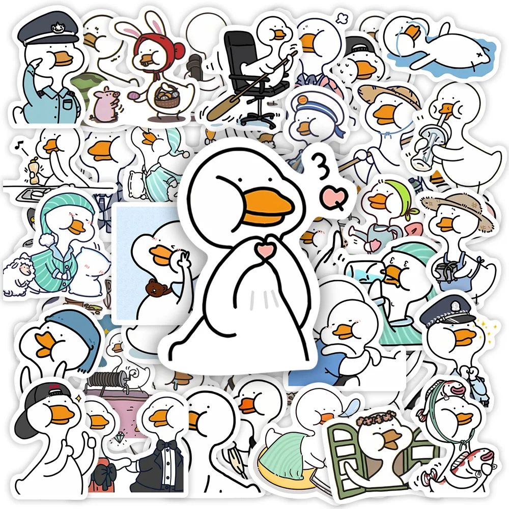 Cute Funny Cartoon Duck Stickers DIY Toy Gift Decorative Gra