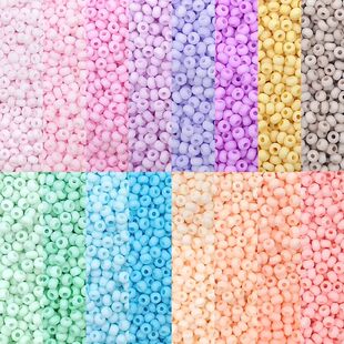 2mm 3mm 4mm Matte Macaroon Color Glass Seed Beads 8/0 Unifor