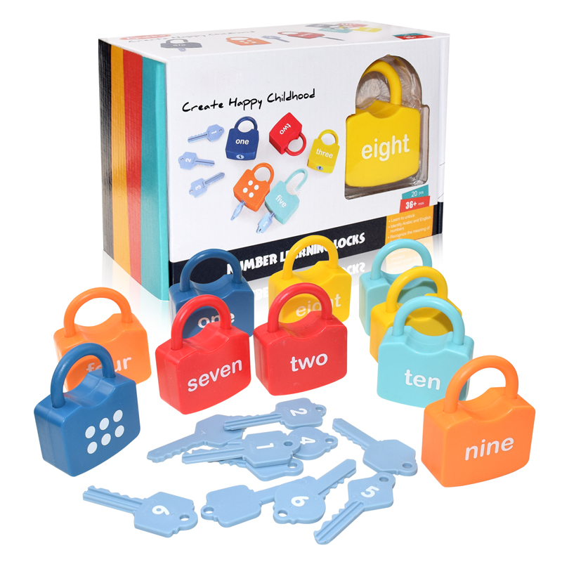 Alphabet Lock Key Matching Educational Toys Locks with Keys