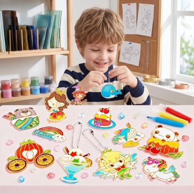 DIY Crystal Gel Painting Kit Craft Handmade Toy Children Gra