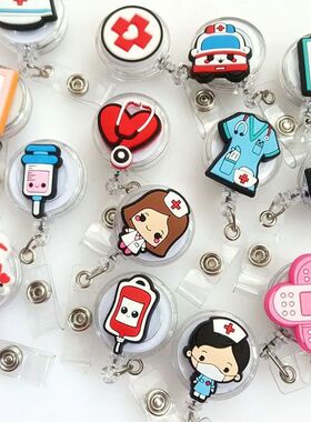 1PCS Cute Cartoon ID Card Holder High Quality Silicone Retra