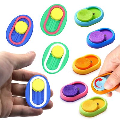 3D Printed Magnetic Slider Fidget Toys Haptic Slider Rotatio