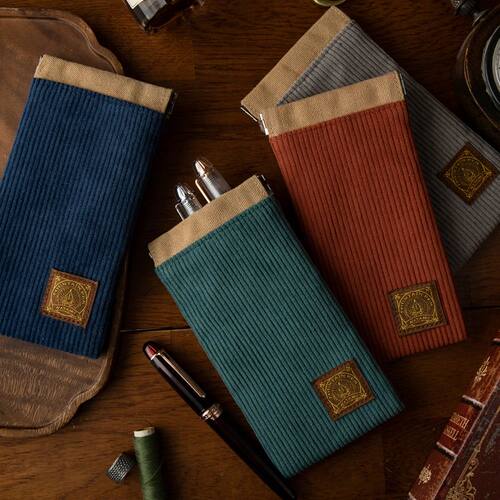 Bag for Men Women Holder 3 Slots Pen Pouch Retro Fountain Pe