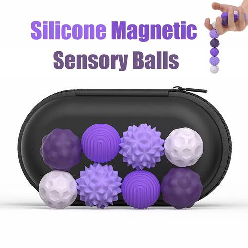 Magnetic Silicone Sensory Balls Worry Balls Autism Calming F