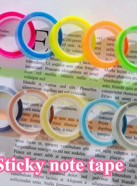 1set Labeling Stickers Transparent Fluorescent Index Labels