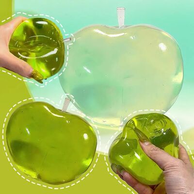 Green Apple Squeezing Fun Relieving Anger Plastic Slow Rebou