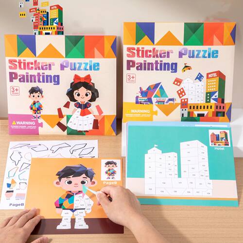 3D Stickers Puzzle Game Cartoon Animal DIY Craft Toys for Ki