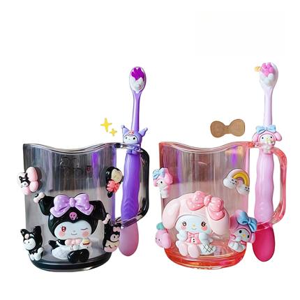 kawaii Hello kitty children's mouthwash cup kuromi teeth jar