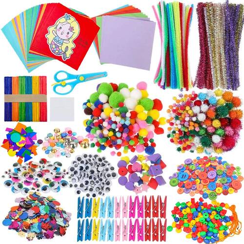 Rainbow Craft Toy Set for Kids DIY Handmade Projects Multipl