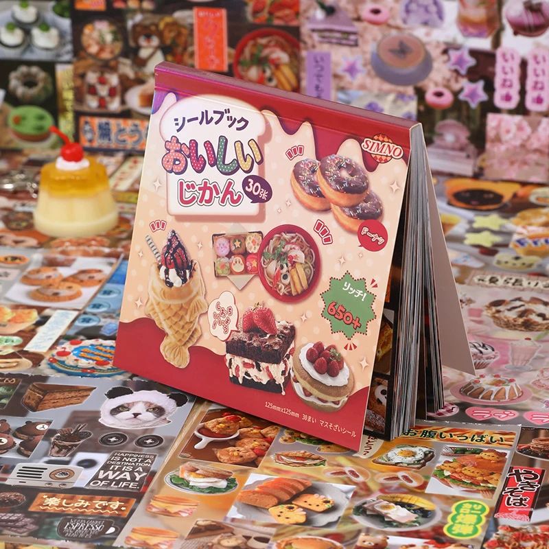 Mr Paper sheets/book  Food Sticker Book DIY handbook scrapbo