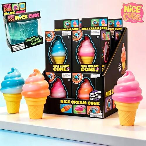 Schylling Nice Cube & Nice-Sicle Squishy Fidget Toy, Sss & A